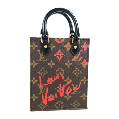 Pre-owned Louis Vuitton Brown Monogram Red Color Monogram Handbag Shoulder Bag ()