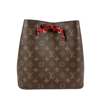 Pre-owned Louis Vuitton Brown Monogram Red Color Monogram Shoulder Bag ()
