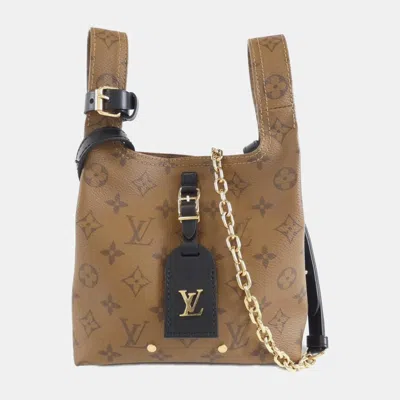 Pre-owned Louis Vuitton Brown Monogram Reverse Canvas Atlantis Bb Shoulder Bag