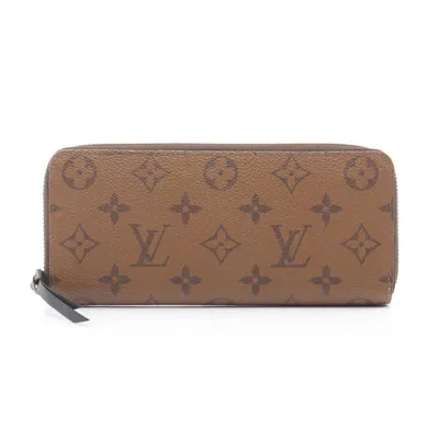 Pre-owned Louis Vuitton Brown Monogram Reverse Coated Canvas Long Wallet (bi-fold) ()