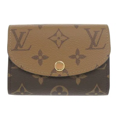 Pre-owned Louis Vuitton Brown Monogram Reverse Coin Purse/coin Case ()