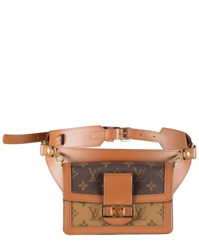 Pre-owned Louis Vuitton Brown Monogram Reverse Dauphine Bumbag - '10s (authentic Pre-  Loved)