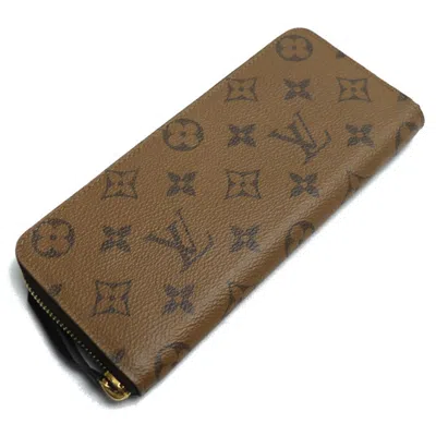 Pre-owned Louis Vuitton Brown Monogram Reverse Long Wallet (bi-fold) ()