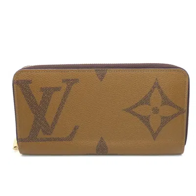 Pre-owned Louis Vuitton Brown Monogram Reverse Long Wallet (bi-fold) ()