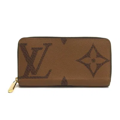 Pre-owned Louis Vuitton Brown Monogram Reverse Long Wallet (bi-fold) ()
