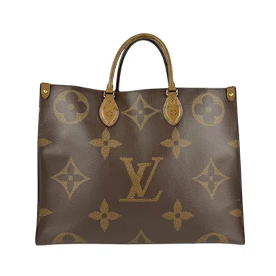 Pre-owned Louis Vuitton Brown Monogram Reverse Monogram Reverse Handbag Shoulder Bag ()