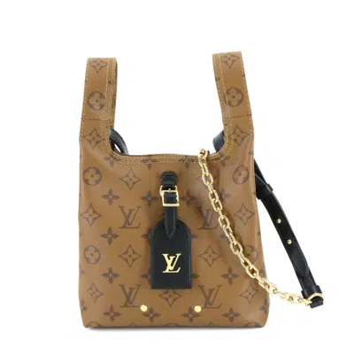 Pre-owned Louis Vuitton Brown Monogram Reverse Monogram Reverse Leather Handbag Shoulder Bag ()