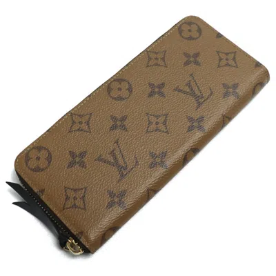 Pre-owned Louis Vuitton Brown Monogram Reverse Monogram Reverse Long Wallet (bi-fold) ()