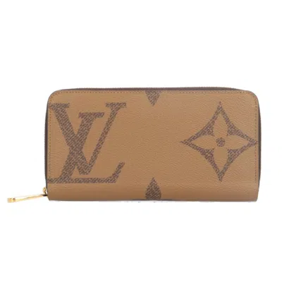 Pre-owned Louis Vuitton Brown Monogram Reverse Monogram Reverse Long Wallet (bi-fold) ()