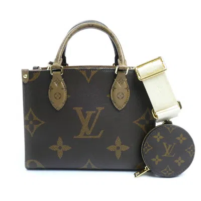 Pre-owned Louis Vuitton Brown Monogram Reverse Monogram Shoulder Bag ()