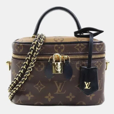 Pre-owned Louis Vuitton Brown Monogram Reverse Pm Vanity Shoulder Bag