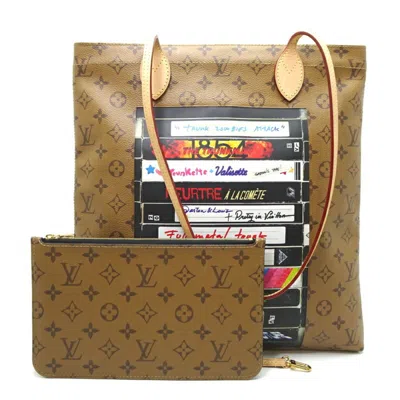 Pre-owned Louis Vuitton Brown Monogram Reverse Pouch Tote Bag ()