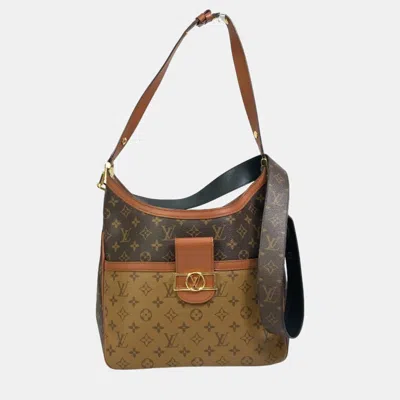 Pre-owned Louis Vuitton Brown Monogram Reverse Shoulder Bag