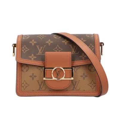 Pre-owned Louis Vuitton Brown Monogram Reverse Shoulder Bag ()