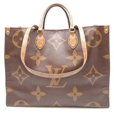 Pre-owned Louis Vuitton Brown Monogram Reverse Shoulder Bag ()