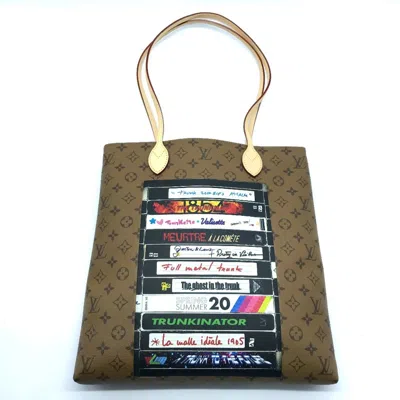 Pre-owned Louis Vuitton Brown Monogram Reverse Shoulder Bag Tote Bag ()