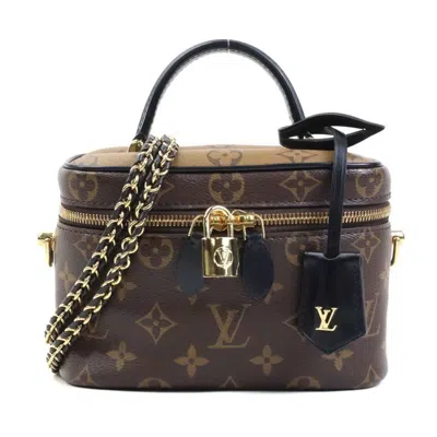 Pre-owned Louis Vuitton Brown Monogram Reverse Shoulder Bag Vanity Bag ()