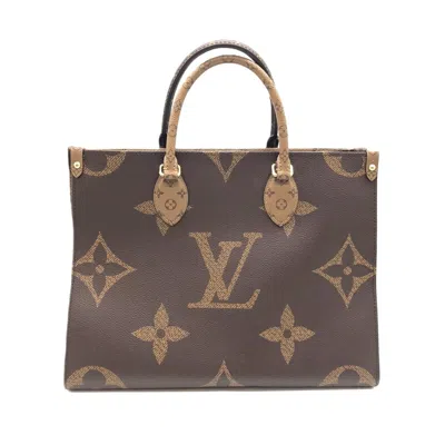 Pre-owned Louis Vuitton Brown Monogram Reverse Tote Bag ()