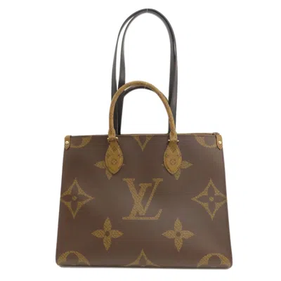 Pre-owned Louis Vuitton Brown Monogram Reverse Tote Bag ()