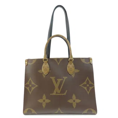 Pre-owned Louis Vuitton Brown Monogram Reverse Tote Bag ()