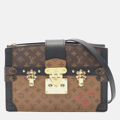 Pre-owned Louis Vuitton Brown Monogram Reverse Trunk Clutch