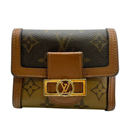 Pre-owned Louis Vuitton Brown Monogram Reverse Wallet (tri-fold) ()