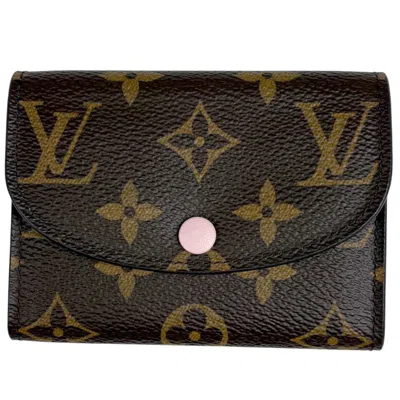 Pre-owned Louis Vuitton Brown Monogram Rose Ballerine Monogram Coin Purse/coin Case () In Multi