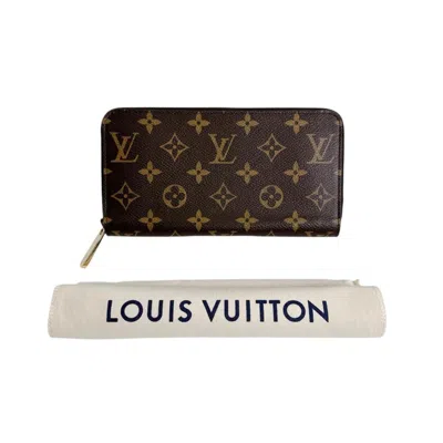Pre-owned Louis Vuitton Brown Monogram Rose Ballerine Monogram Long Wallet (bi-fold) () In Brown, Monogram, Rose Ballerine