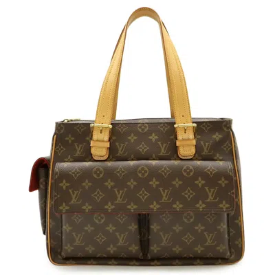 Pre-owned Louis Vuitton Brown Monogram Shoulder Bag Tote Bag ()