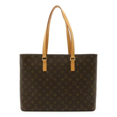 Pre-owned Louis Vuitton Brown Monogram Shoulder Bag Tote Bag ()