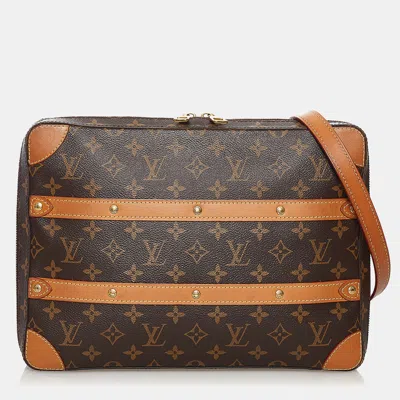 Pre-owned Louis Vuitton Brown Monogram Soft Trunk Messenger