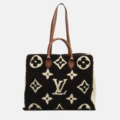 Pre-owned Louis Vuitton Brown Monogram Teddy Onthego Gm Tote Bag