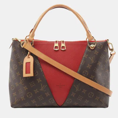 Pre-owned Louis Vuitton Brown Monogram V Tote Mm