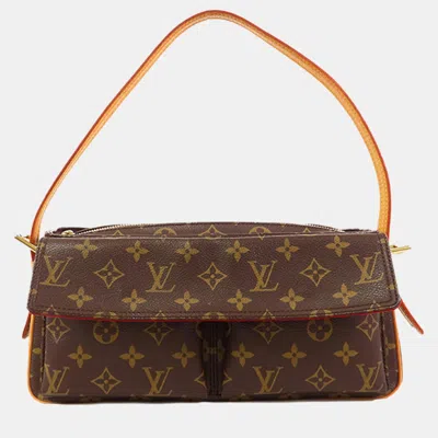 Pre-owned Louis Vuitton Brown Monogram Viva Cite Mm