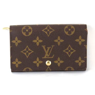 Pre-owned Louis Vuitton Brown Monogram Wallet (bi-fold) ()