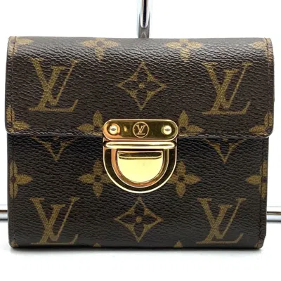Pre-owned Louis Vuitton Brown Monogram Wallet (tri-fold) ()