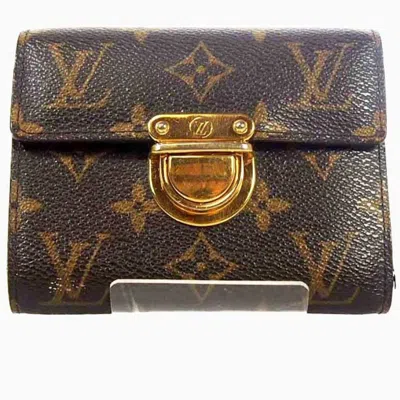 Pre-owned Louis Vuitton Brown Monogram Wallet (tri-fold) ()