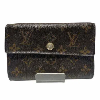Pre-owned Louis Vuitton Brown Monogram Wallet (tri-fold) ()