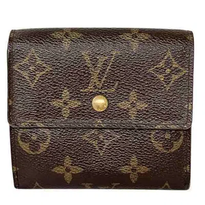 Pre-owned Louis Vuitton Brown Monogram Wallet (tri-fold) ()