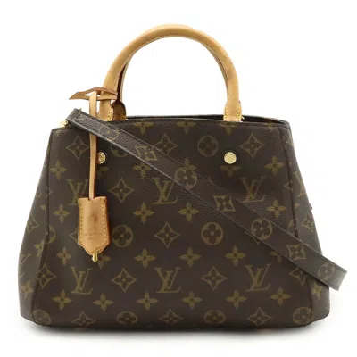 Pre-owned Louis Vuitton Brown Monogram White Monogram Handbag Shoulder Bag ()