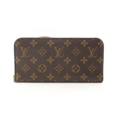 Pre-owned Louis Vuitton Brown Monogram Yellow Pvc Monogram Long Wallet (bi-fold) ()