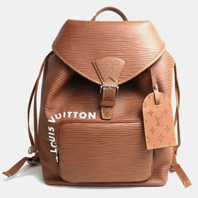 Pre-owned Louis Vuitton Brown Montsouris Xl Backpack