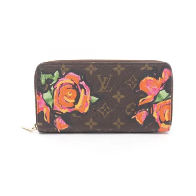 Pre-owned Louis Vuitton Brown Multi-color Pvc Long Wallet (bi-fold) ()
