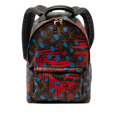 Pre-owned Louis Vuitton Brown Multi-color Red Color Pvc Leather Backpack ()