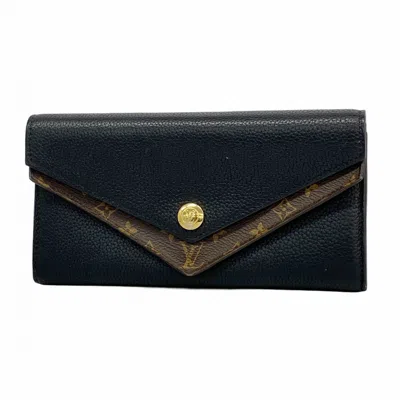 Pre-owned Louis Vuitton Brown Noir Long Wallet (bi-fold) () In Multi