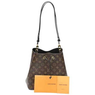 Pre-owned Louis Vuitton Brown Noir Monogram Canvas Shoulder Bag () In Brown, Noir