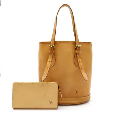 Pre-owned Louis Vuitton Brown Nomade Leather Leather Pouch Shoulder Bag Tote Bag ()