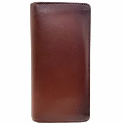 Pre-owned Louis Vuitton Brown Ombre Leather Long Wallet (bi-fold) ()