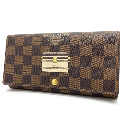 Pre-owned Louis Vuitton Brown Other Long Wallet (bi-fold) ()