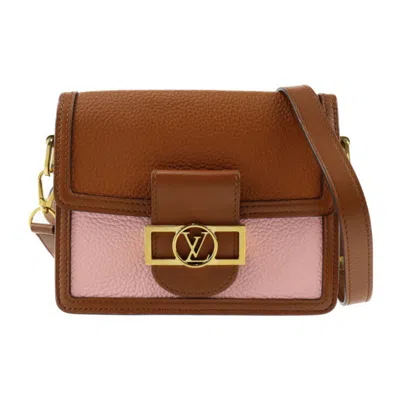 Pre-owned Louis Vuitton Brown Pink Clutch Bag Handbag Shoulder Bag () In Brown, Pink